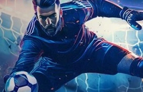 goalkeeper making a save for 1xBet Uganda sports betting